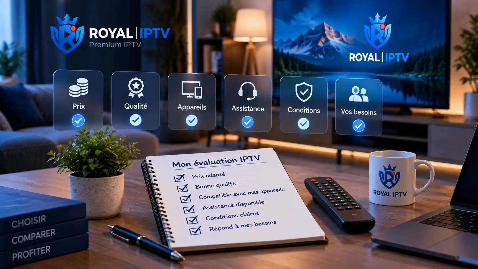 Royal IPTV : critères pour évaluer un abonnement IPTV