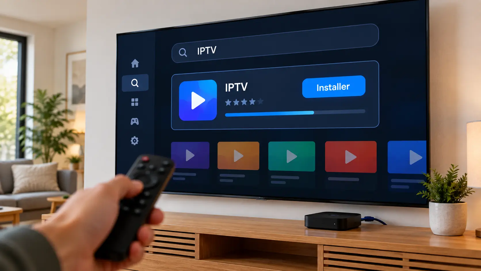 IPTV Android TV avec installation d’une application sur box Android