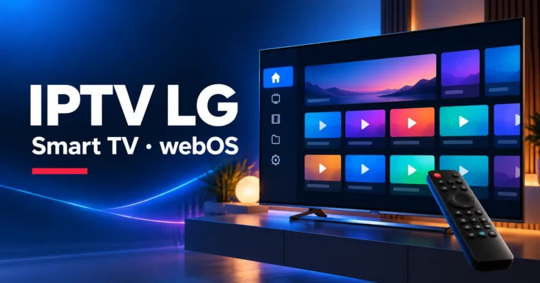 IPTV LG Smart TV avec interface webOS